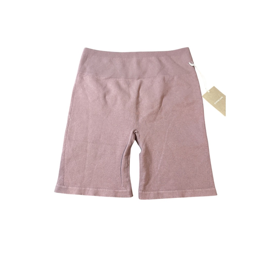 NWT Everlane Size XL/XXL Purple Biker Shorts Stretch High Waisted 7" Inseam - Picture 3 of 9